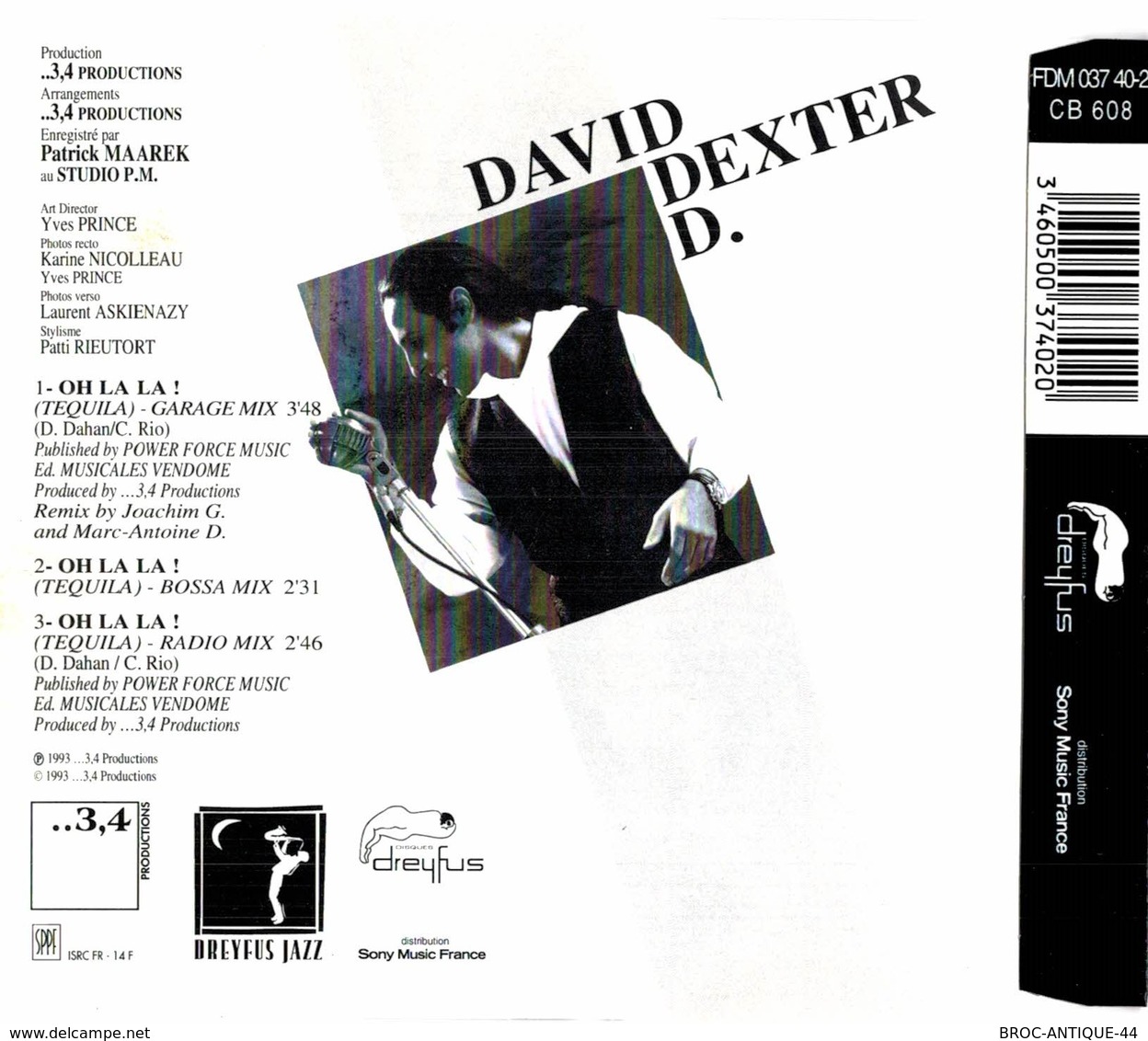 CD N°4070 - DAVID DEXTER D. - OH LA LA ! TEQUILA - COMPILATION 3 TITRES - Jazz