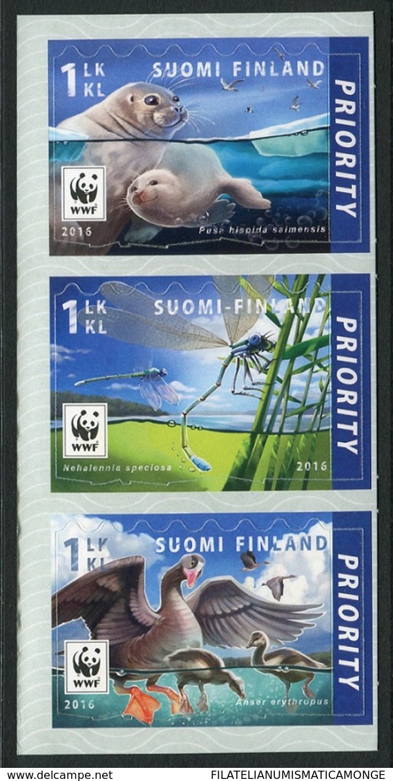 Finlandia 2016  Yvert Tellier  2425/27 WWF - Animales En Peligro De Extincion ( - Neufs