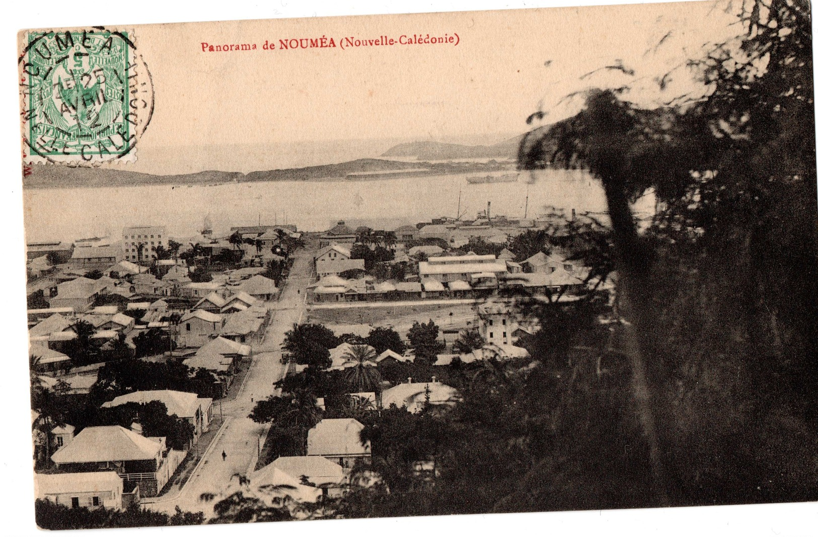 1912/1914 2 CARTES PERSPECTIVE DE NOUMEA - Nieuw-Caledonië