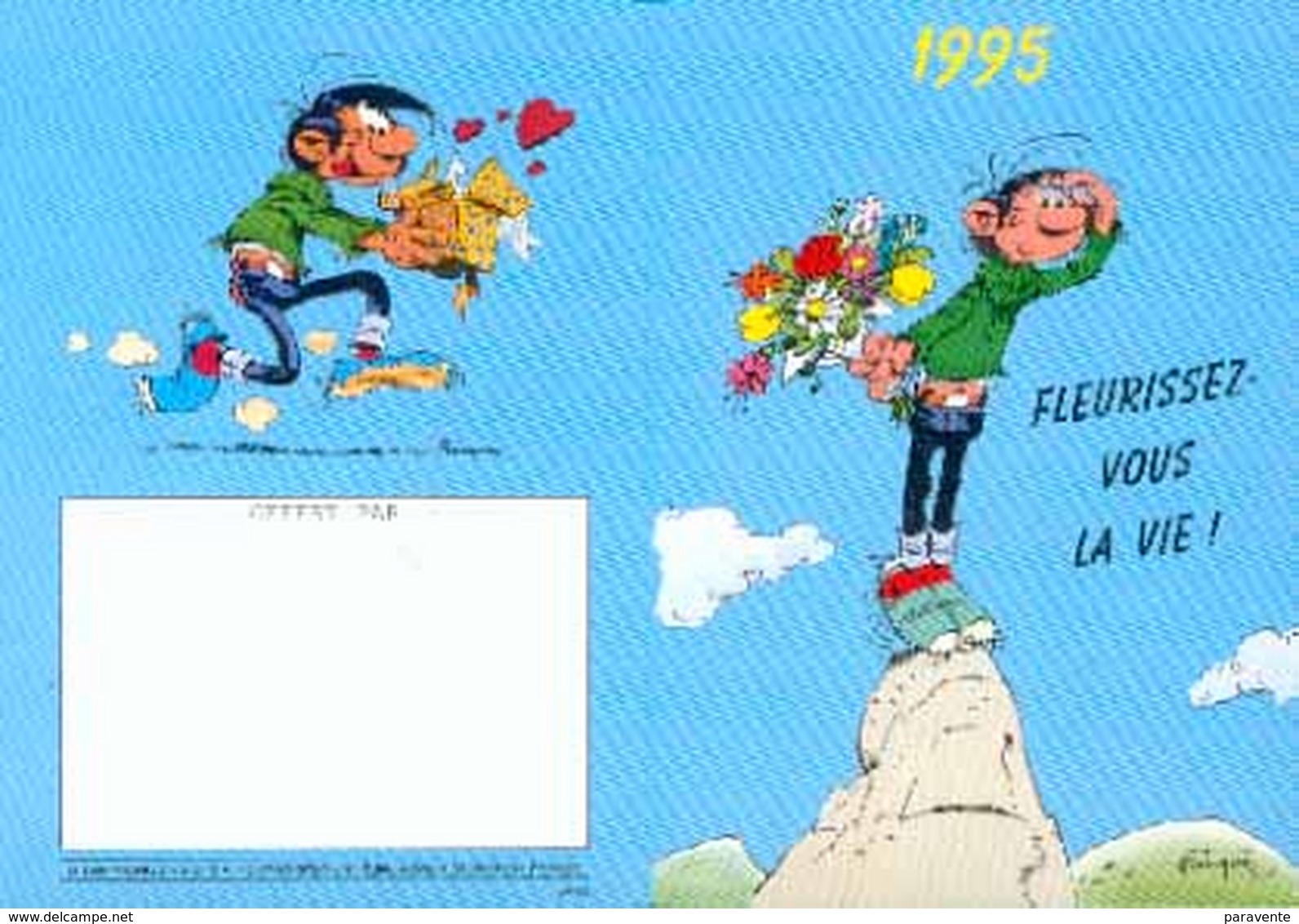 GASTON LAGAFFE : Calendrier DALIX 1995 (1) - Franquin