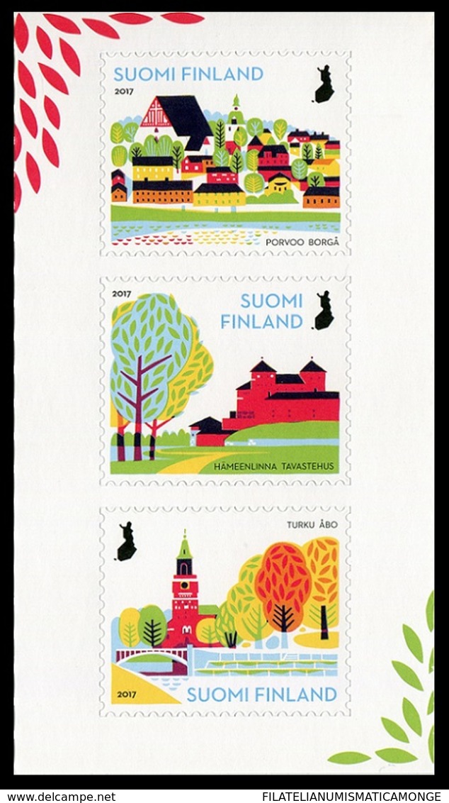 Finlandia 2017  Yvert Tellier  2495/97 Parques Nacionales Urbano - 3v De Crn ** - Unused Stamps