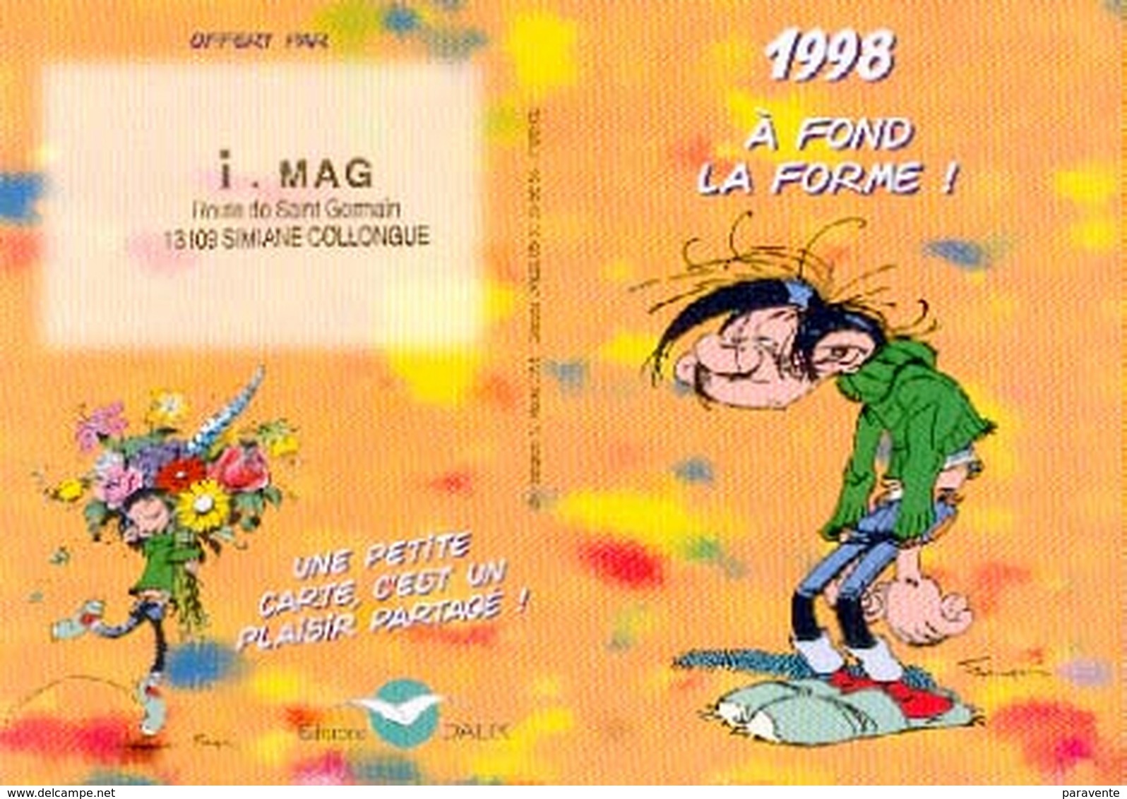 GASTON LAGAFFE : Calendrier DALIX 1998 - Franquin