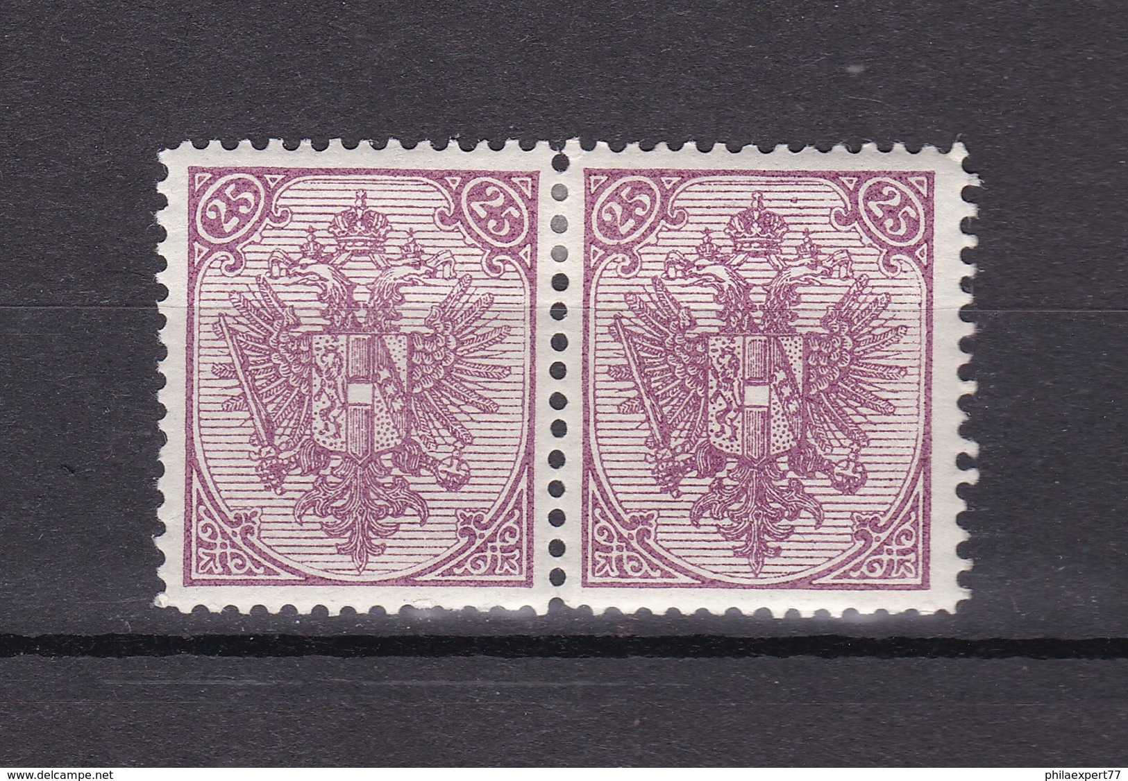 Bosnien-Herzegowina - Österreichische Besetzung - 1895/99 - Michel Nr. 7 II Paar - 50 Euro - Bosnia And Herzegovina