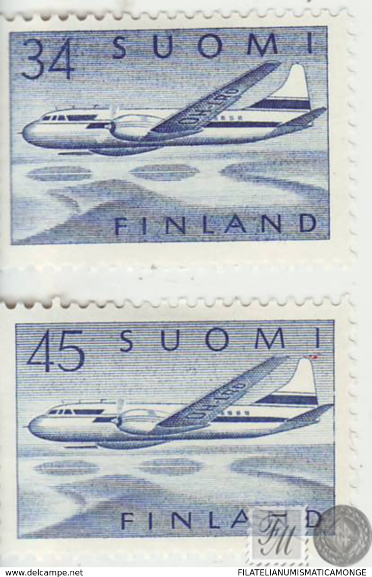 Finlandia 1958  Yvert Tellier - Aereo    5/6 Avión ** - Otros & Sin Clasificación