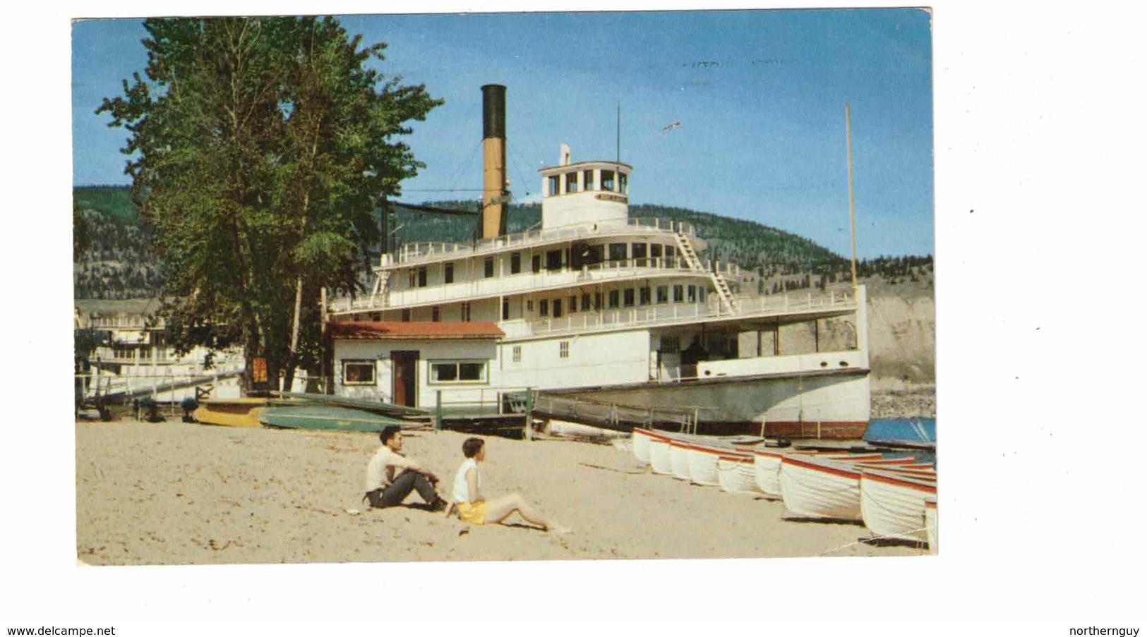 PENTICTON, British Columbia, Canada, Old Sternwheeler "S. S. Sicamous", 1956 Chrome Postcard - Penticton