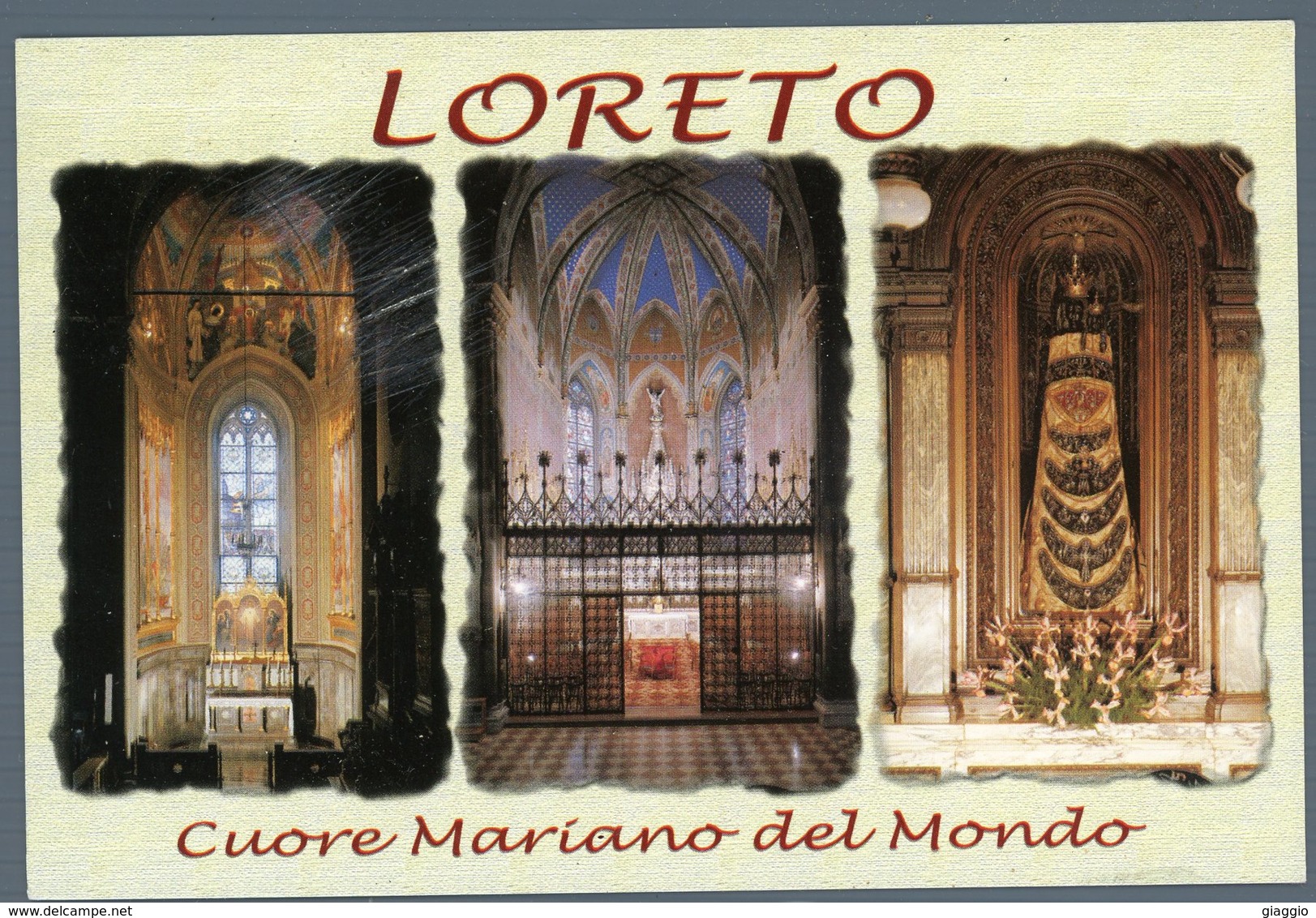 °°° Cartolina - Loreto Cuore Mariano Del Mondo Vedute Viaggiata °°° - Ascoli Piceno