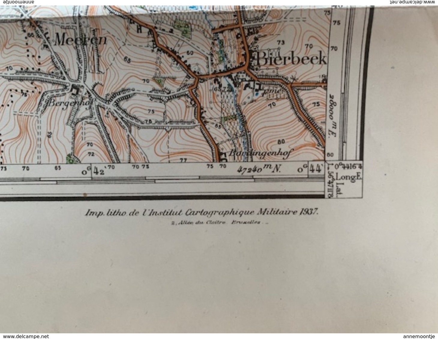 TOPOGRAFISCHE KAART / STAFKAART - Louvain Leuven 1937. - Topographical Maps