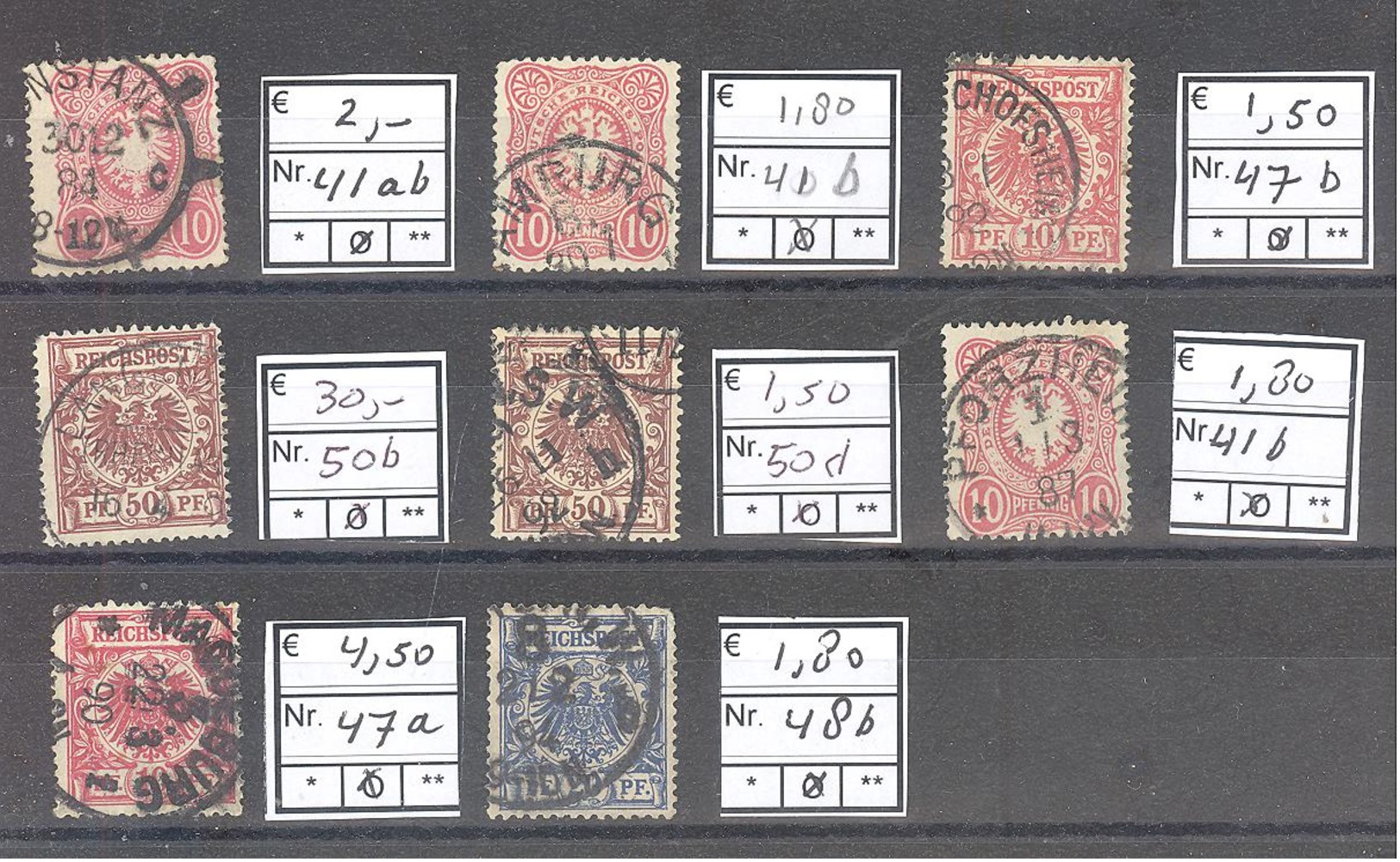 Reich  Michel # 41 : 50 Gepruft - Used Stamps