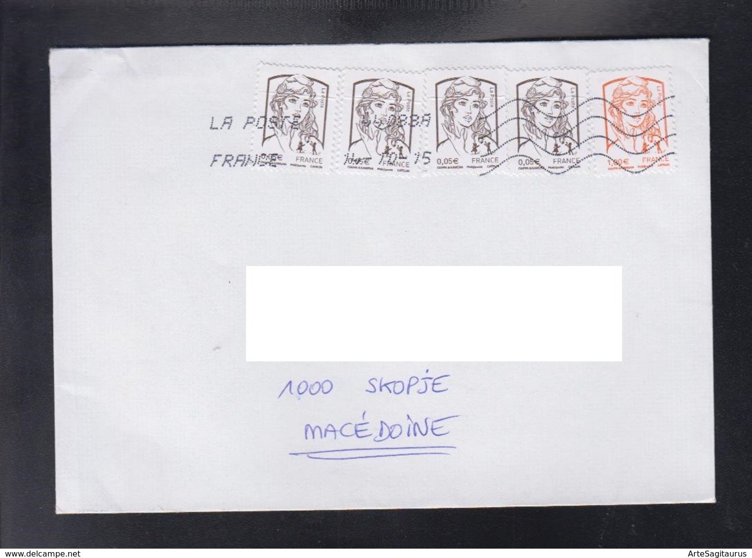 FRANCE, COVER / REPUBLIC OF MACEDONIA ** - 2013-2018 Marianne De Ciappa-Kawena