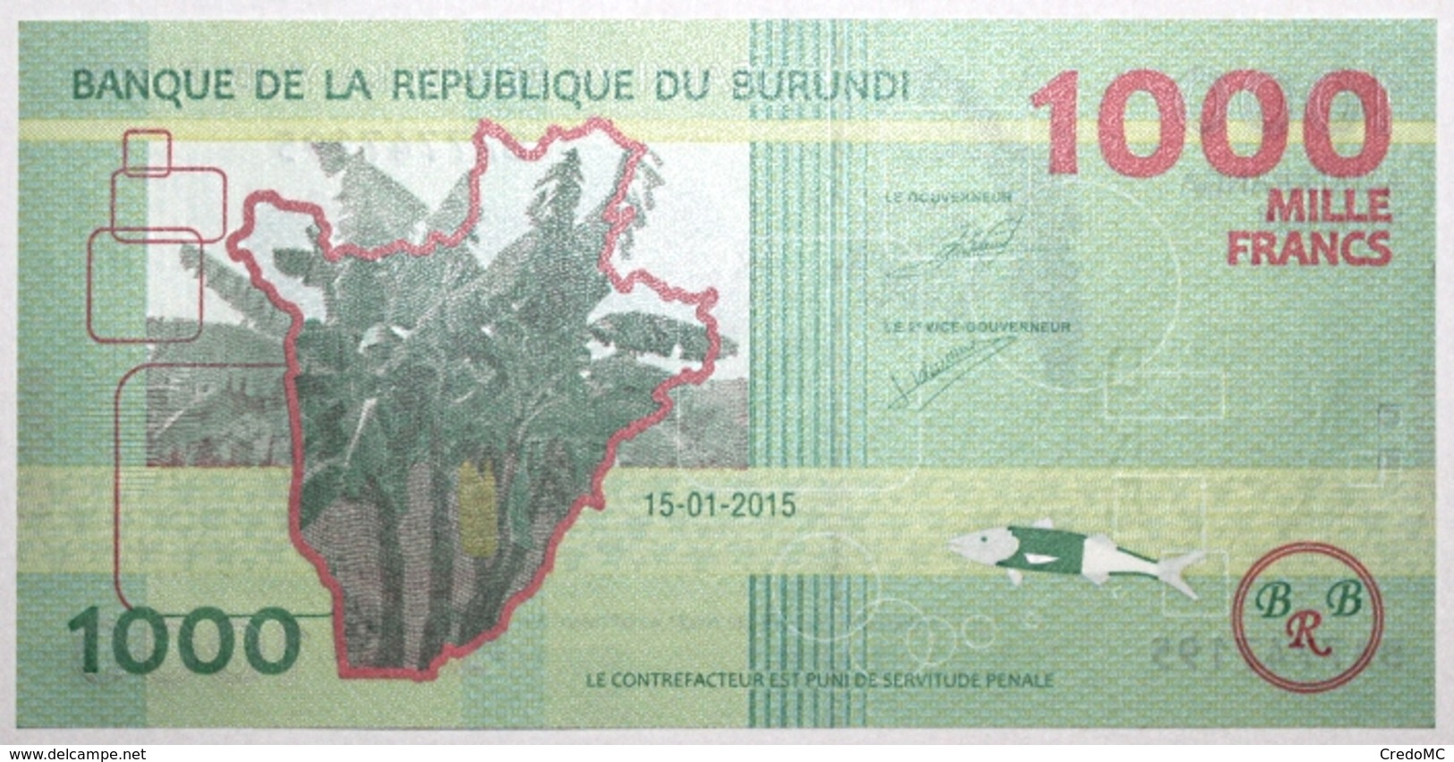 Burundi - 1000 Francs - 2015 - PICK 51a - NEUF - Burundi