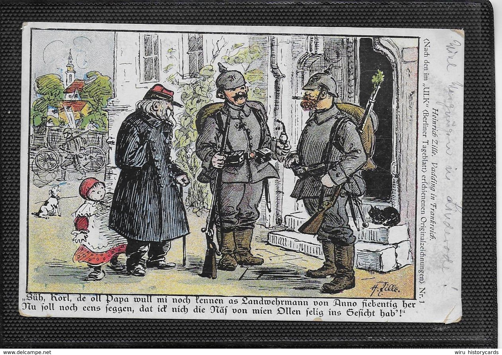 AK 0371  Zille Heinrich - Vadding In Frankreich / " Ulk " Berliner Tagesblatt Um 1918 - Humor