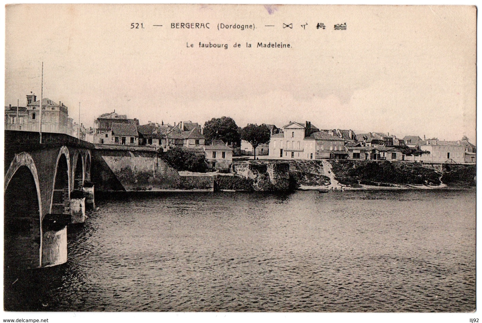 CPA 24 - BERGERAC (Dordogne) - 521. Le Faubourg De La Madeleine - Ed. Lefebvre - Bergerac
