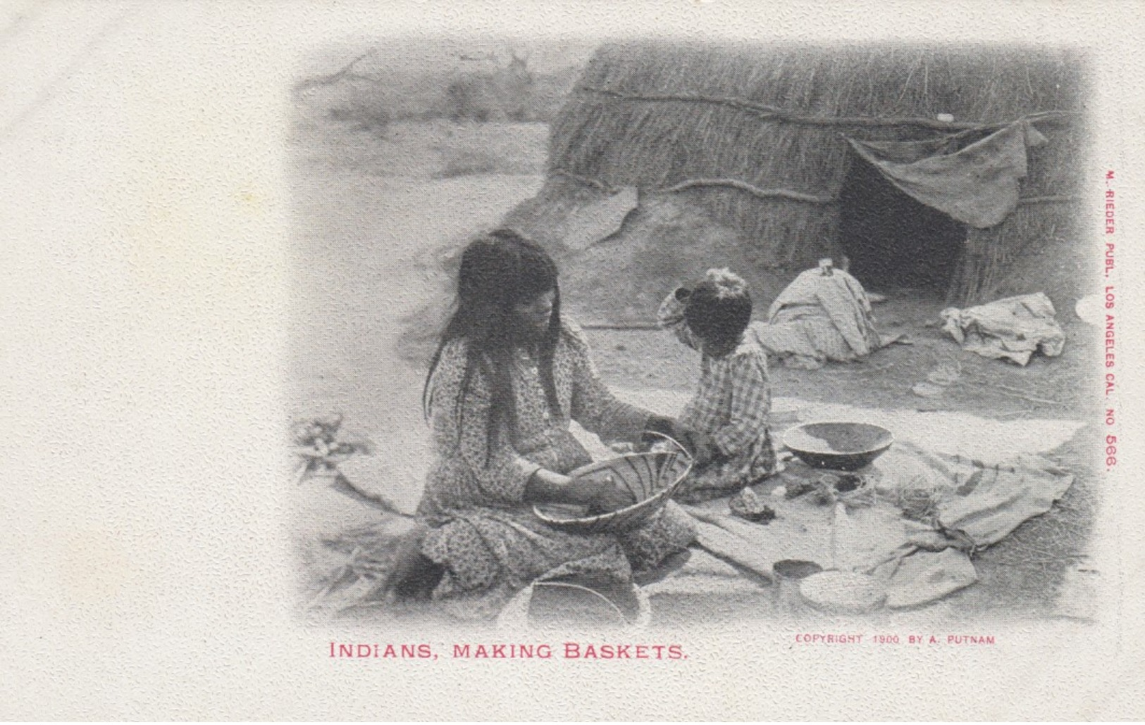 Indians , Making Baskets , 1901-07 - Indiens D'Amérique Du Nord