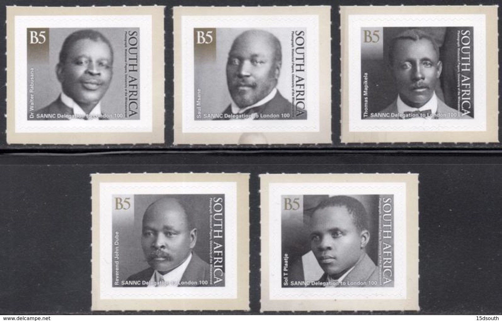 South Africa - 2019 100th Anniversary SANNC Delegation To London Set (**) - Nuevos