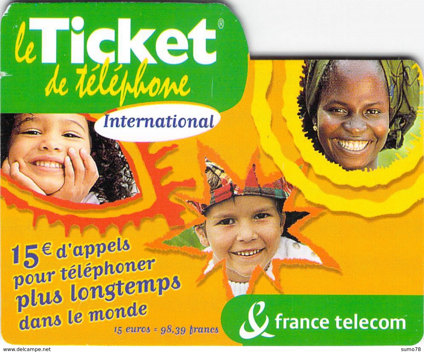 LE TICKET DE TELEPHONE - FRANCE TELECOM - Billetes FT