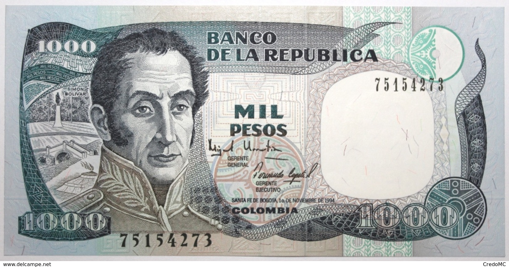 Colombie - 1000 Pesos Oro - 1994 - PICK 438a.2 - NEUF - Kolumbien