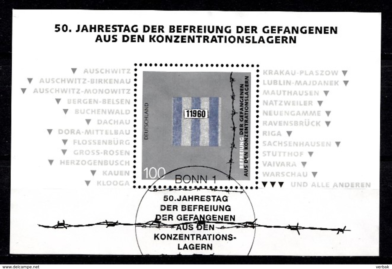 Bund 1995  Mi.nr.:Block 32 Befreiung Der Gefangenen Aus....  Gestempelt / Oblitérés / Used - Autres & Non Classés