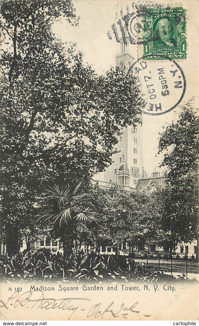 New York City - Madison Square Garden And Tower In 1907 - Other Monuments & Buildings