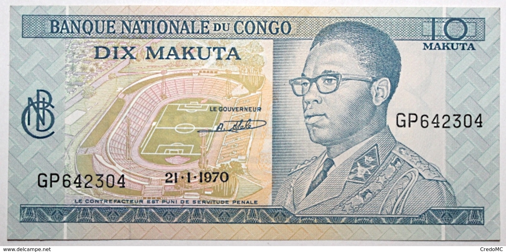 Congo (RD) - 10 Makuta - 1970 - PICK 9a.3 - NEUF - République Démocratique Du Congo & Zaïre