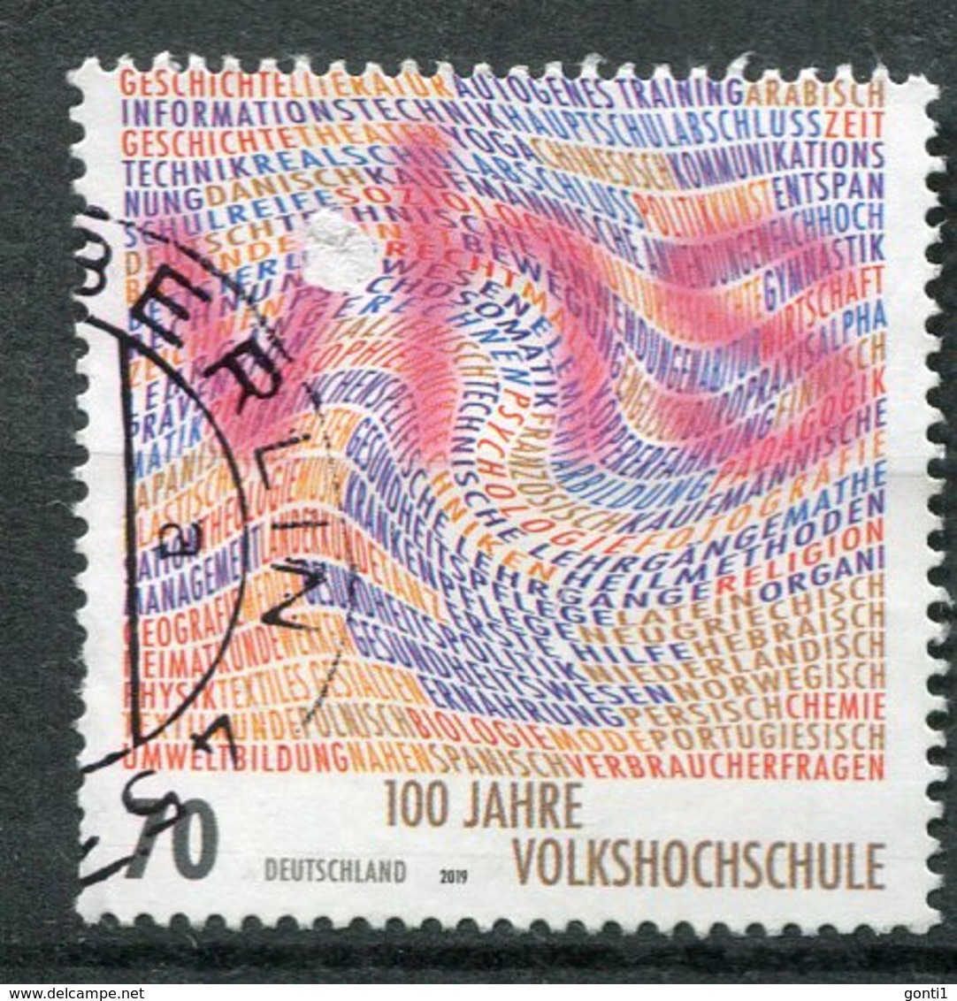 Germany 2019 Mi.Nr.3457 "100 Jahre Volkshochschule ."1 Wert Used - Used Stamps