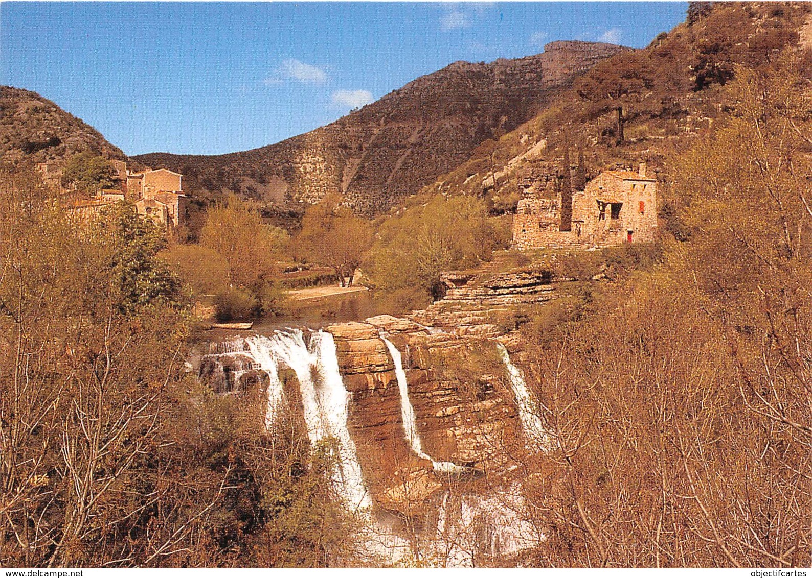 Le Cirque De Navacelles La Cascade Sur La Vis Au Fond Du Cirque 24(scan Recto-verso)MA302 - Autres & Non Classés