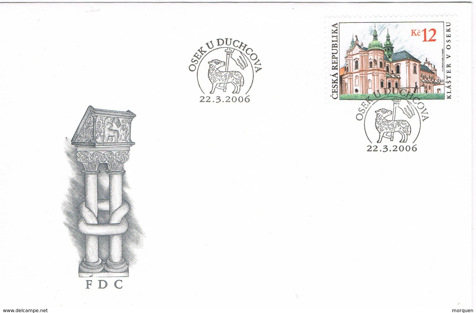 34795. Carta F.D.C. OSEK U DUCHCOVA (Republica Checa) 2006- Klaster V Oseku - FDC