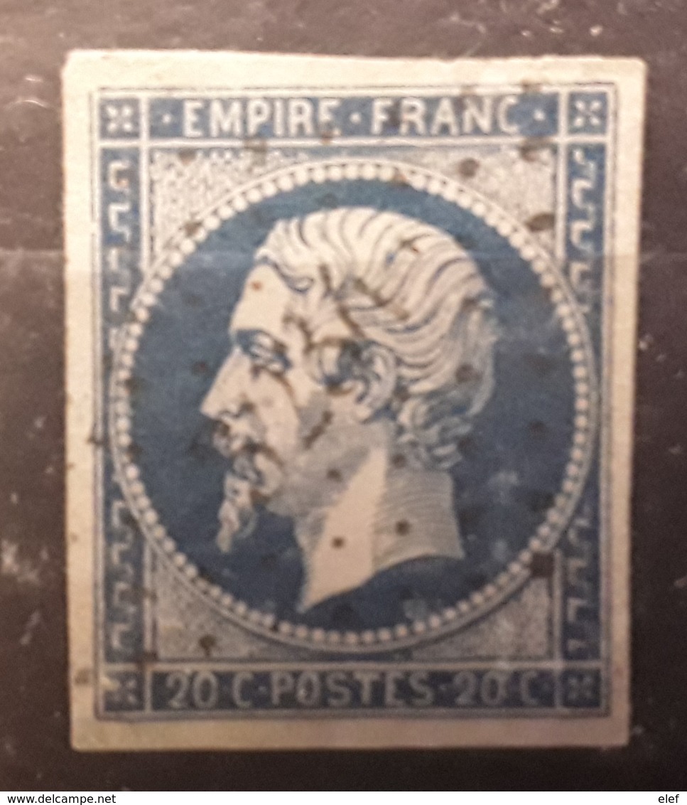 Empire No 14 A Obl Pc 3234 De ST SAINT PE DE BIGORRE, Hautes Pyrénées ,  Indice 9 , Belle Frappe , TB - 1853-1860 Napoléon III