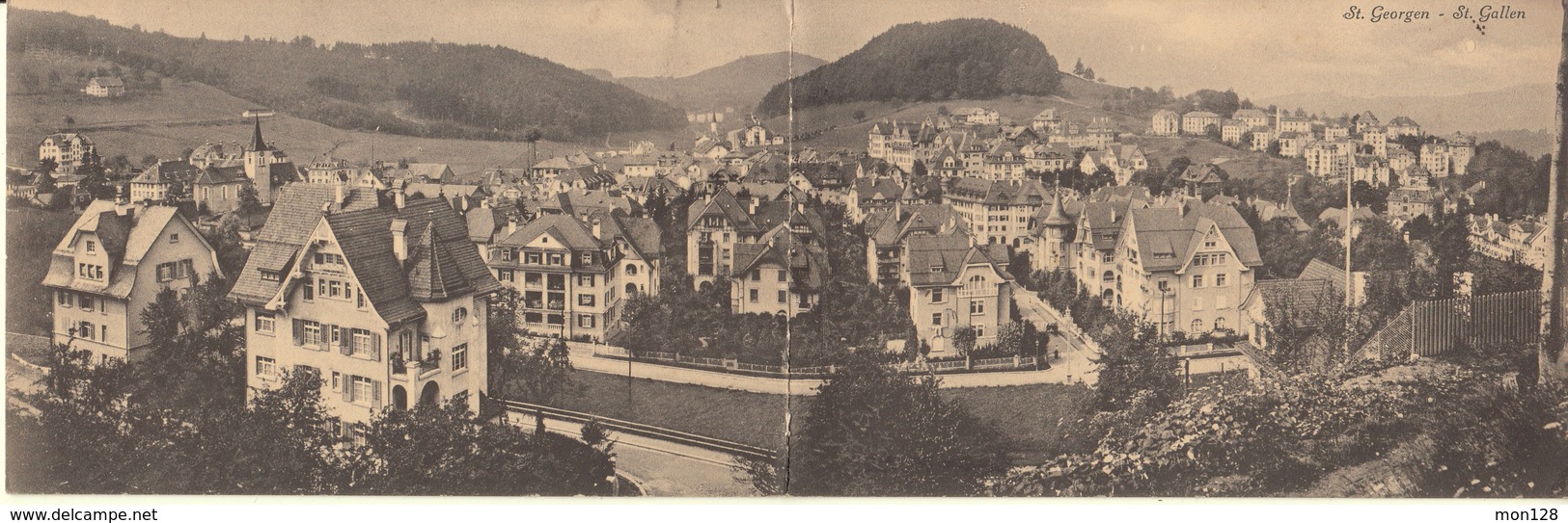 SUISSE - ST GEORGEN - ST GALLEN - CARTE DOUBLE - Sankt Gallen