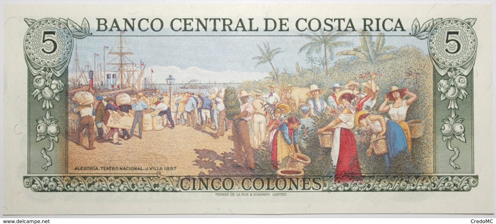 Costa Rica - 5 Colones - 1989 - PICK 236d.19 - NEUF - Costa Rica