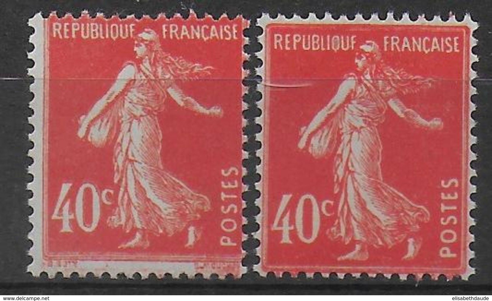 1924 - YVERT N° 194 - TYPES I + II ** MNH - SEMEUSE - Nuevos