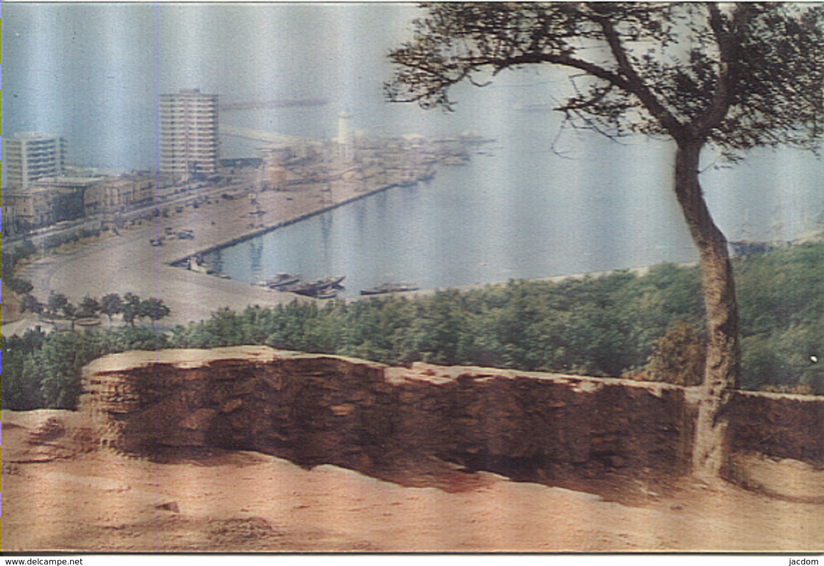 X122750 ANDALUCIA MALAGA VISTA DEL PUERTO STEREORAMA 3 - D - Málaga