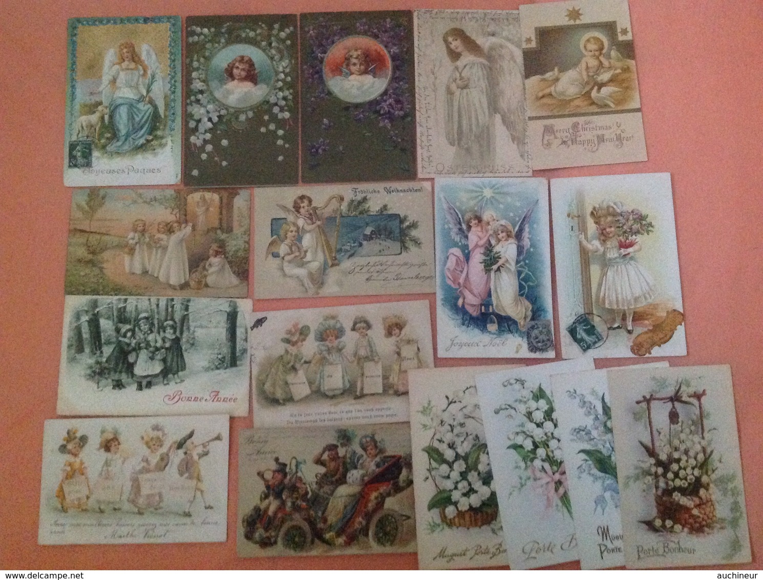 Lot Anges Enfants Muguet Et Chromos - ENA - Altri & Non Classificati