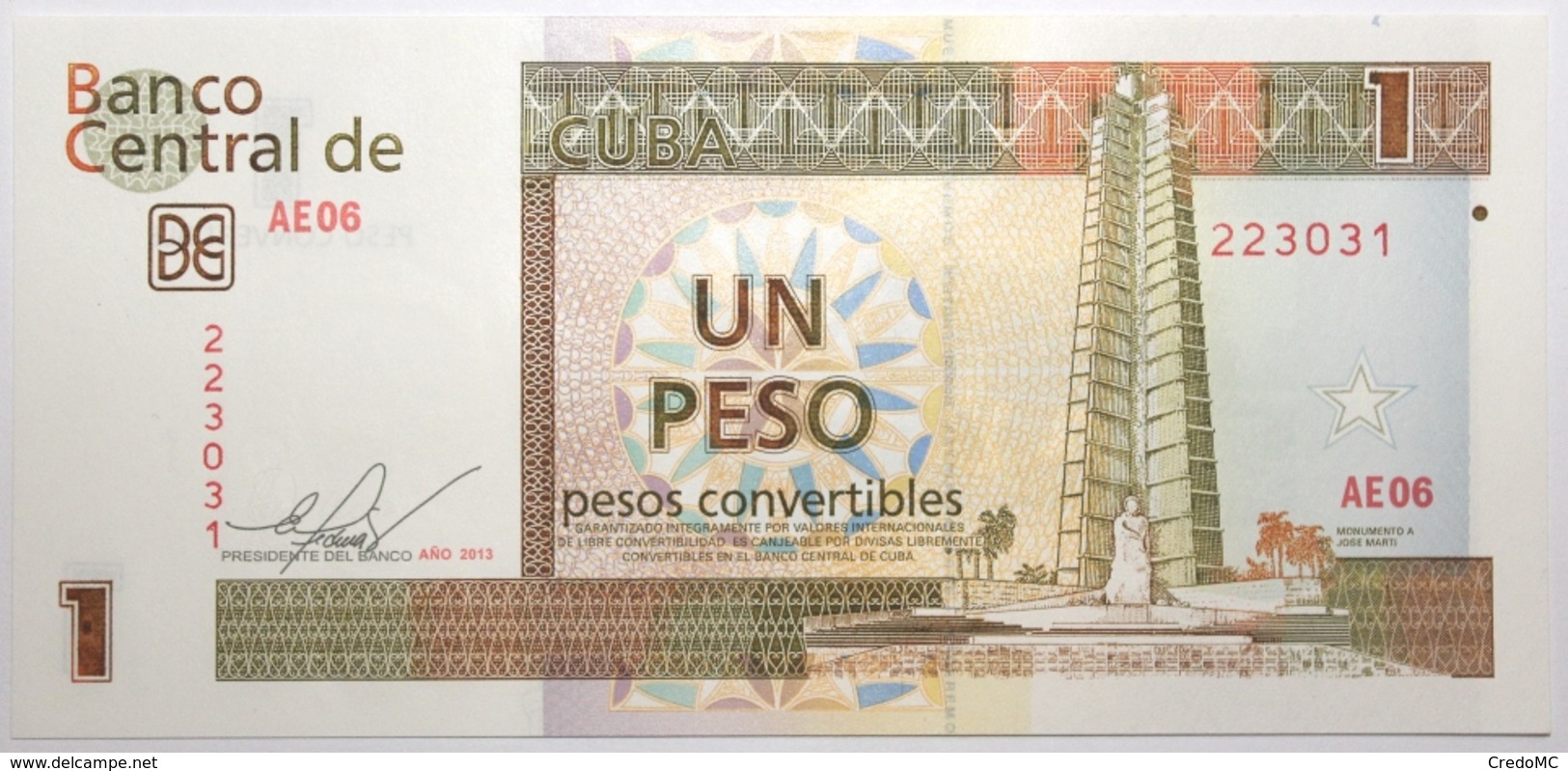 Cuba - 1 Peso Convertible - 2013 - PICK FX46d - NEUF - Cuba