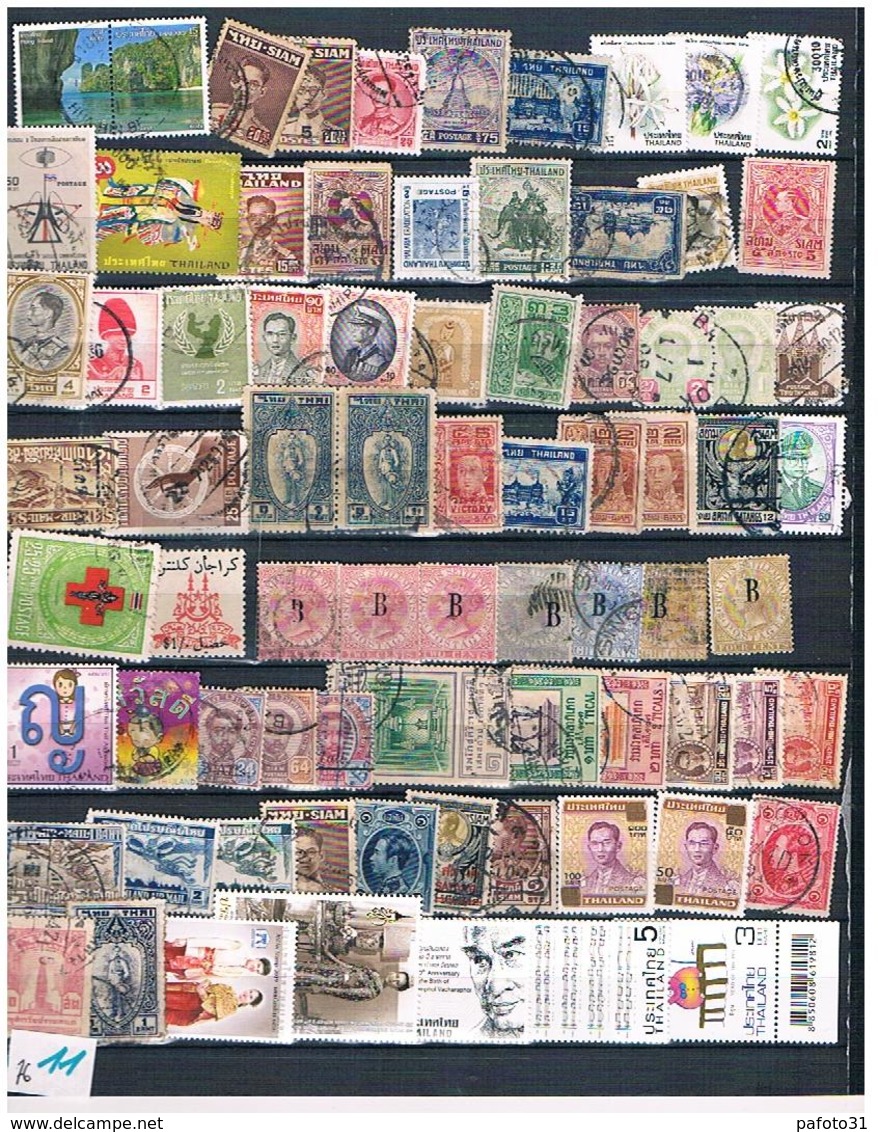 76 Timbres  SIAM THAILANDE - Thailand