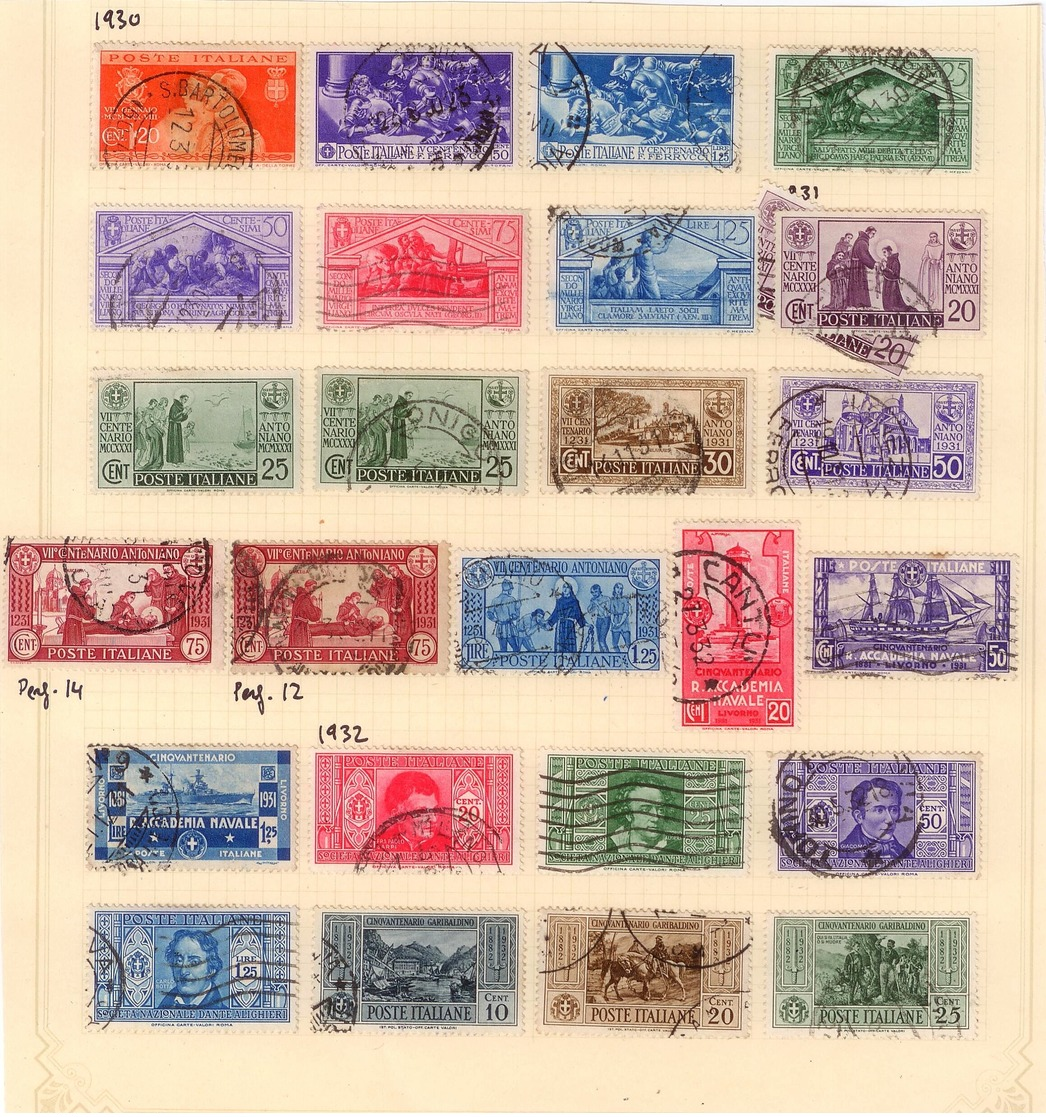 Italy stamp collection, 1862- , high catalogue value, FREE REGISTERED SHIPPING!