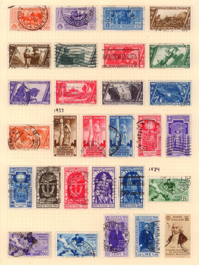 Italy stamp collection, 1862- , high catalogue value, FREE REGISTERED SHIPPING!