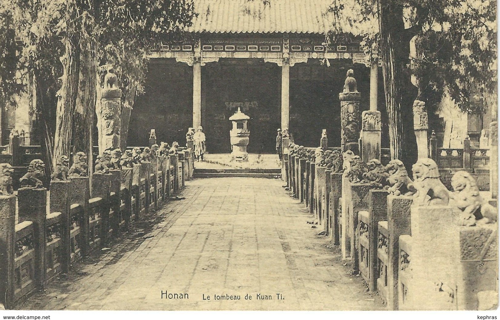 CHINE - CHINA -  HONAN - Le Tombeau De Kuan Ti - Cachet De La Poste 1923 - Chine