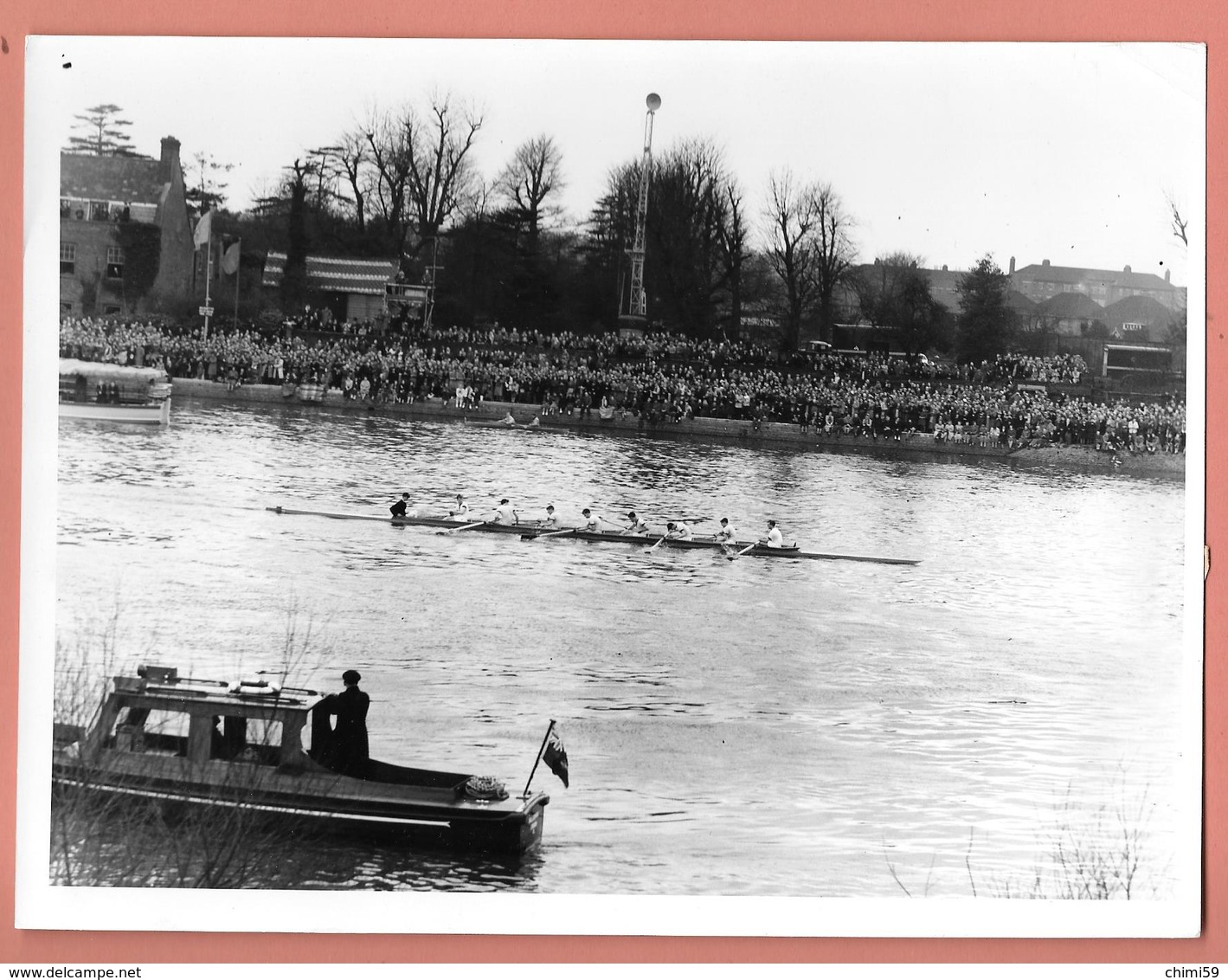 PHOTO PRESS - CANOTTAGGIO - SQUADRA DI OXFORD - Cm. 21,5x16,5 - Sport