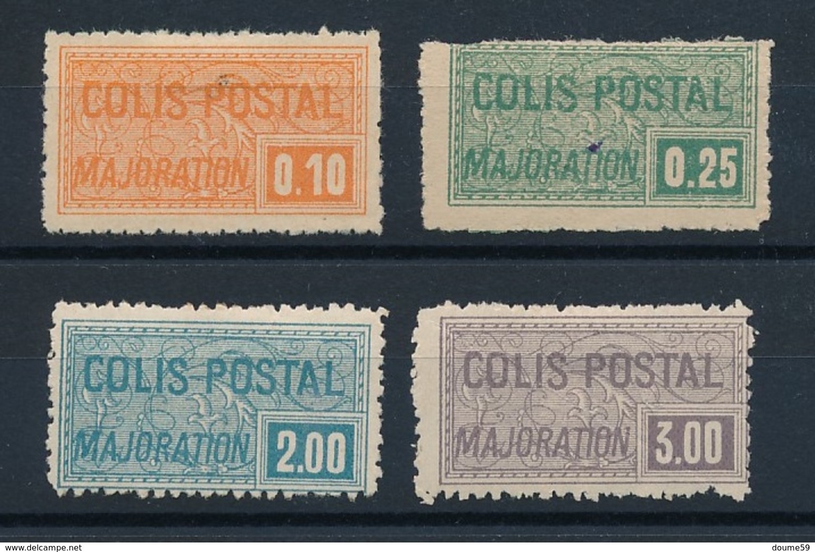 DG-7: FRANCE: Lot "COLIS POSTAUX" Avec N°77/80*   80: Pli - Neufs