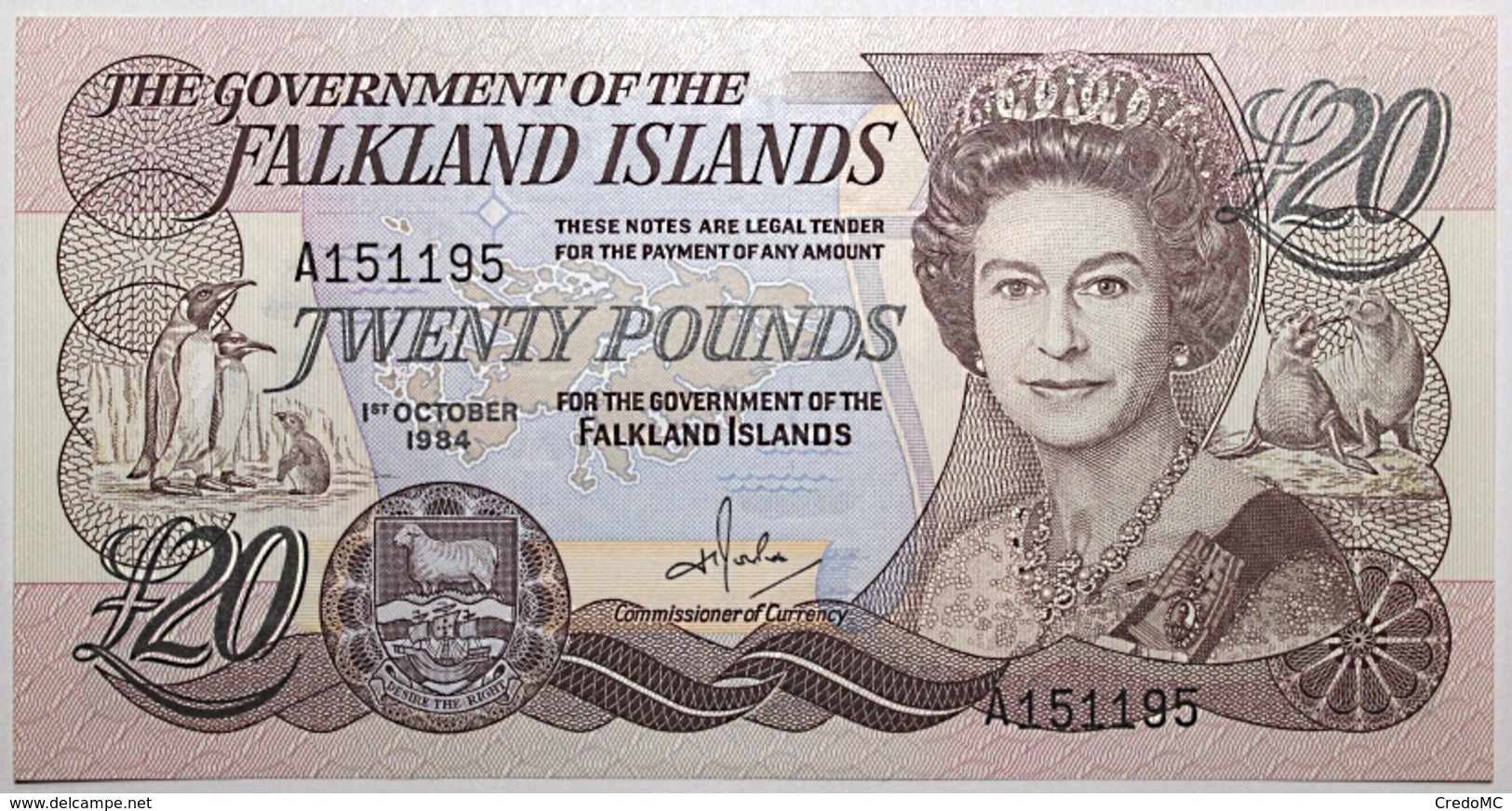 Falkland - 20 Pounds - 1984 - PICK 15a - NEUF - Isole Falkland