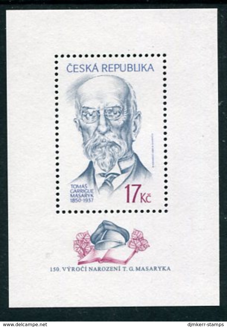 CZECH REPUBLIC 2000 Masaryk Birth Centenary Block MNH / **.  Michel Block 11 - Blocs-feuillets