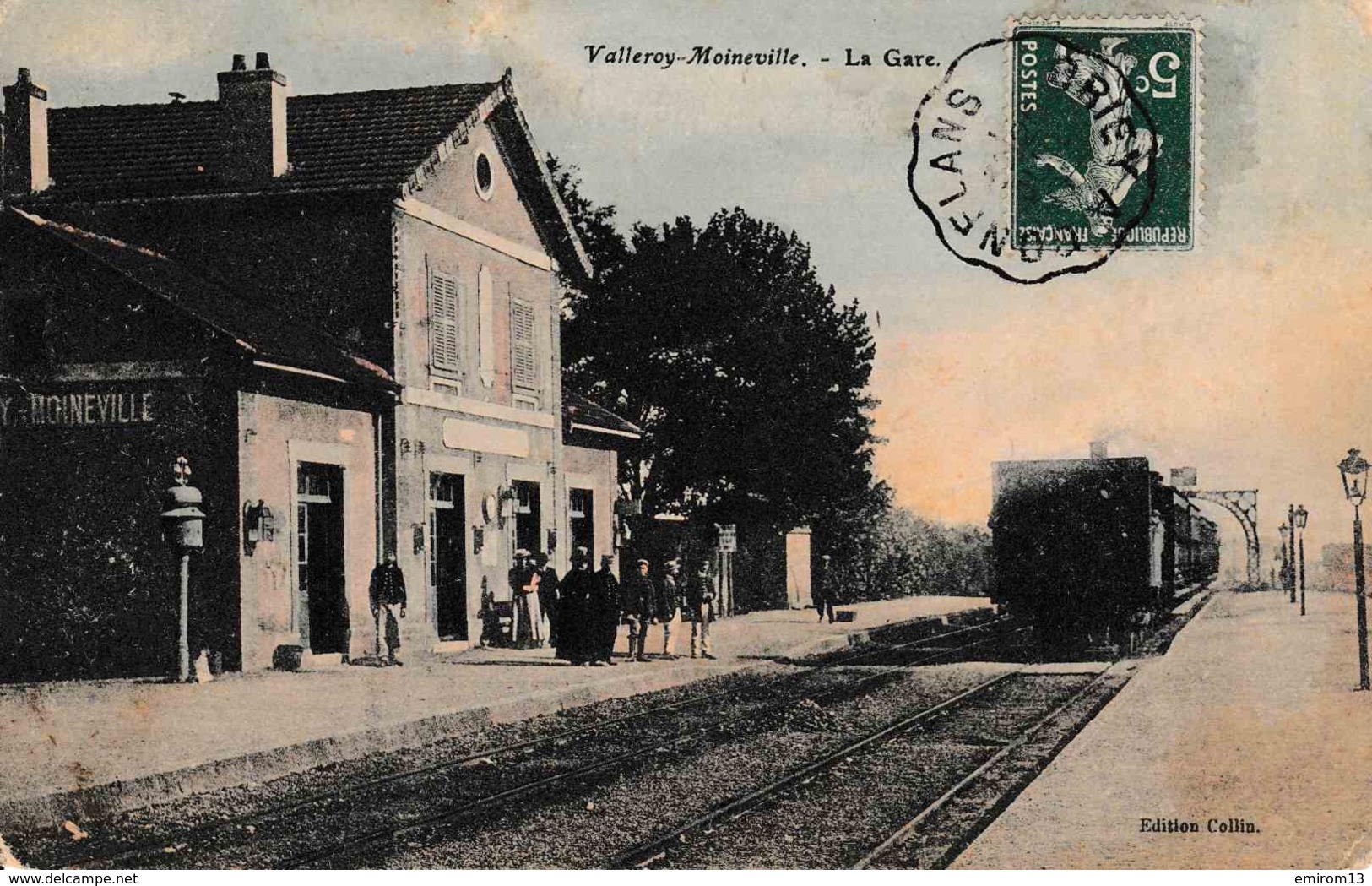 [54] Valleroy MOINEVILLE La Gare Du Chemin De Fer Train à Vapeur Animation Sur Le Quai!! Couleur - Other & Unclassified