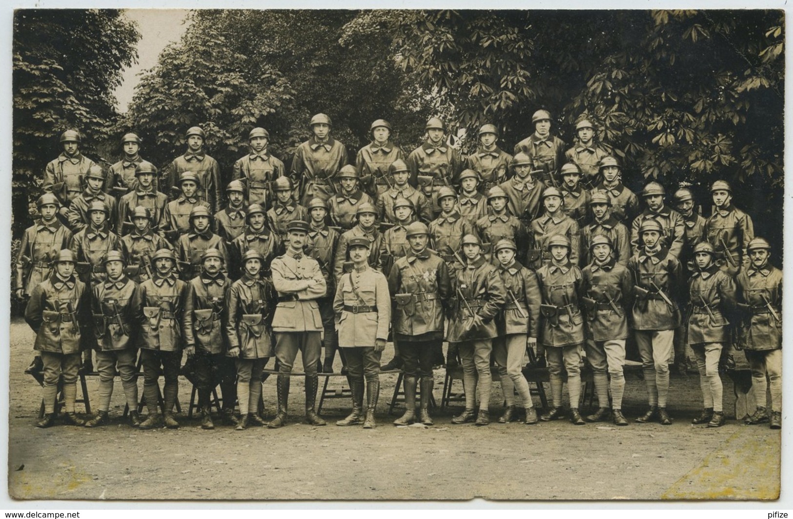 Carte Photo De Groupe . Artillerie . 503e Régiment De Chars De Combat . 1922 . - Reggimenti