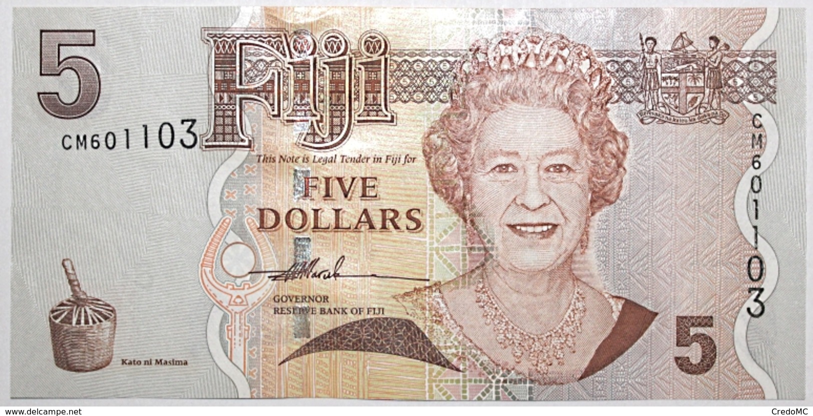 Fidji - 5 Dollars - 2007 - PICK 110a - NEUF - Fidji