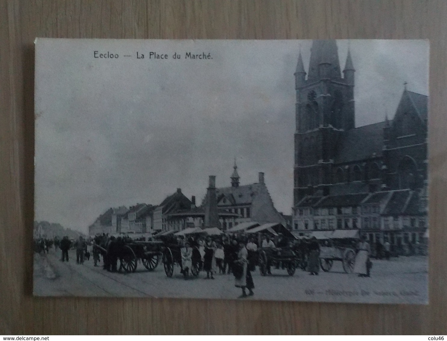 1909 CP Eecloo Eeklo La Place Du Marché N° 406 - Eeklo