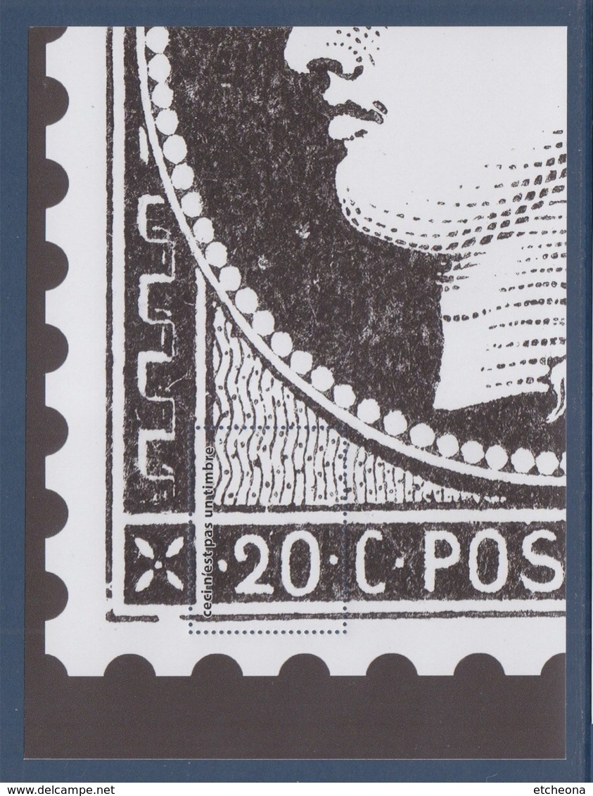 = Bloc Gommé Neuf Le Timbre Cérès A 170 Ans  Phil@poste Sans Valeur 1/4 Timbre Bas Gauche - Autres & Non Classés