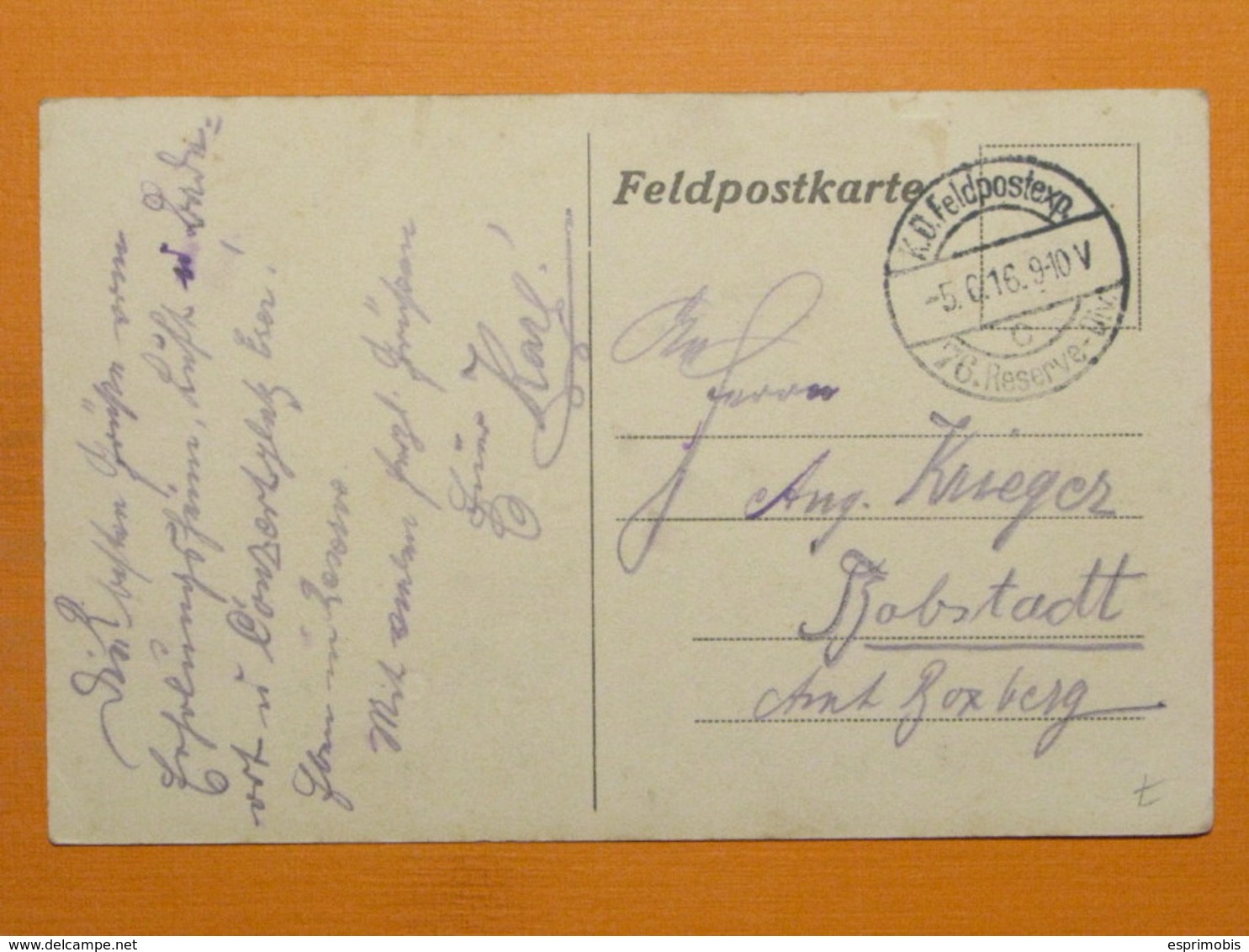 #46432, Latvia, Vor Der Duna, Sulfur Sources, Feldpost 1916 - Latvia