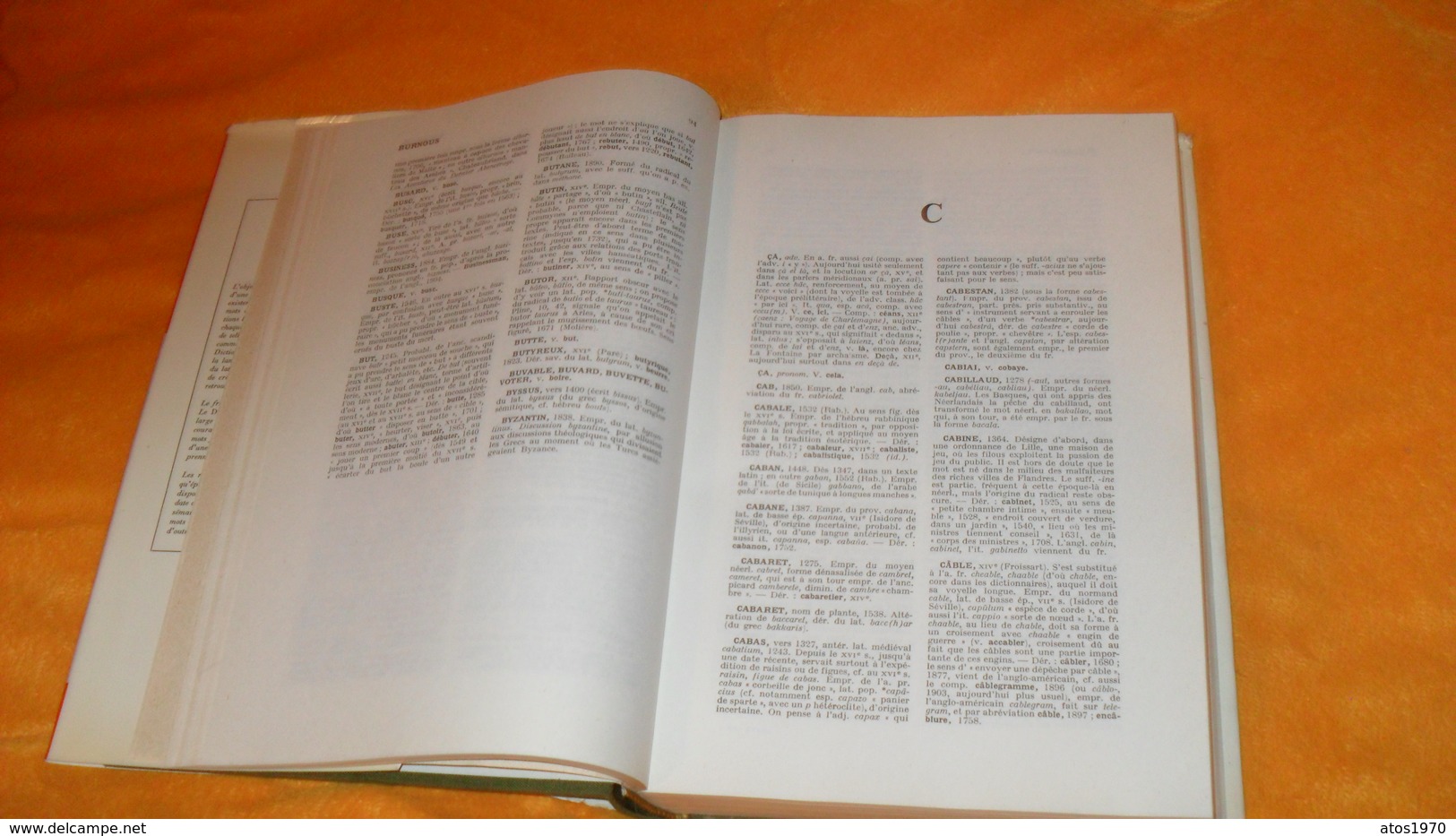 LIVRE DE 1968...DICTIONNAIRE ETYMOLOGIQUE DE LA LANGUE FRANCAISE...PRESSES UNIVERSITAIRES DE FRANCE.. - Dictionnaires