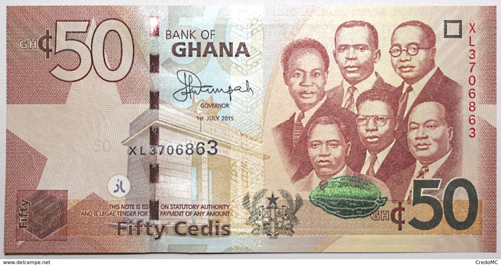 Ghana - 50 Cedis - 2015 - PICK 42c - NEUF - Ghana