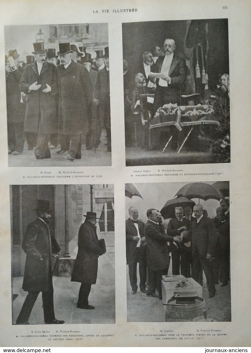 1904 MORT DE WALDECK ROUSSEAU -  COMPIÉGNE - PARC DU CHATEAU - CASTELJOLI MAISON DE CORBEIL - 1900 - 1949